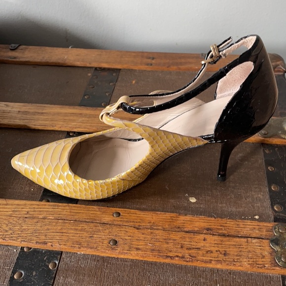 ZARA Snake Embossed Patent Heels size 39 - Picture 6 of 7